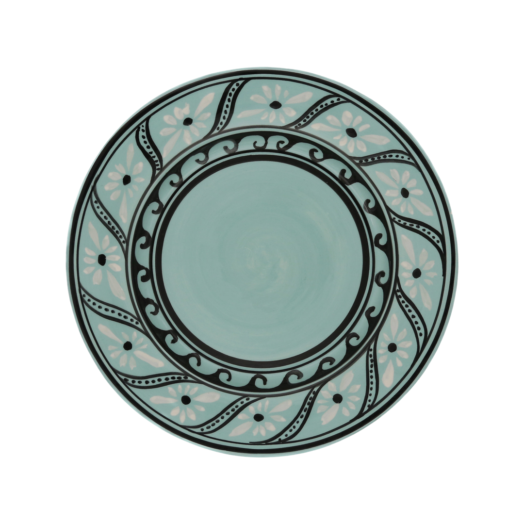 Aqua dinner plates best sale