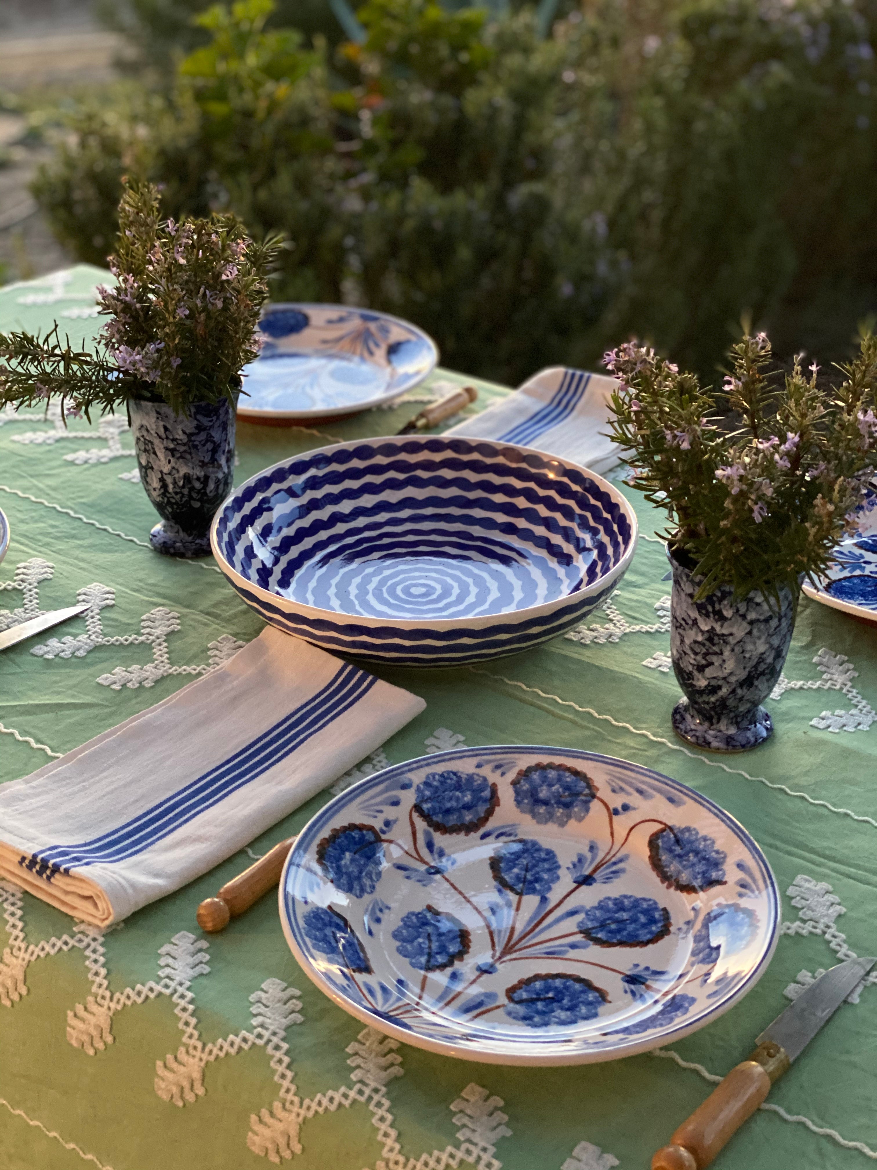 Cobalt Squiggle Serving Bowl – Carolina Irving and Daughters