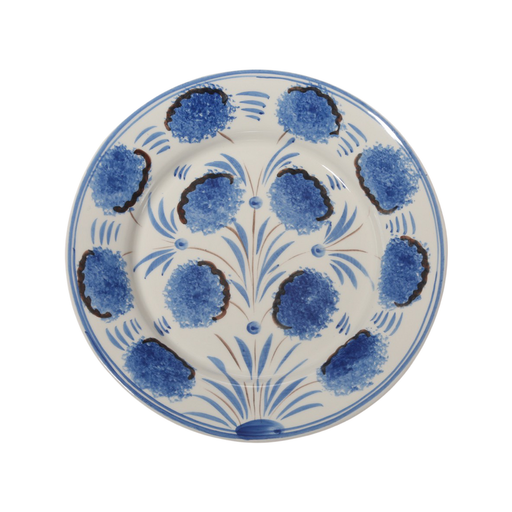 Blue Flower Dessert Plate