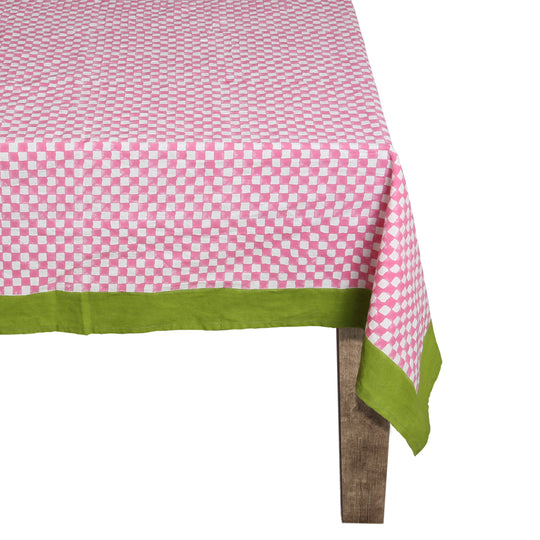 Pink Check Tablecloth – Carolina Irving and Daughters