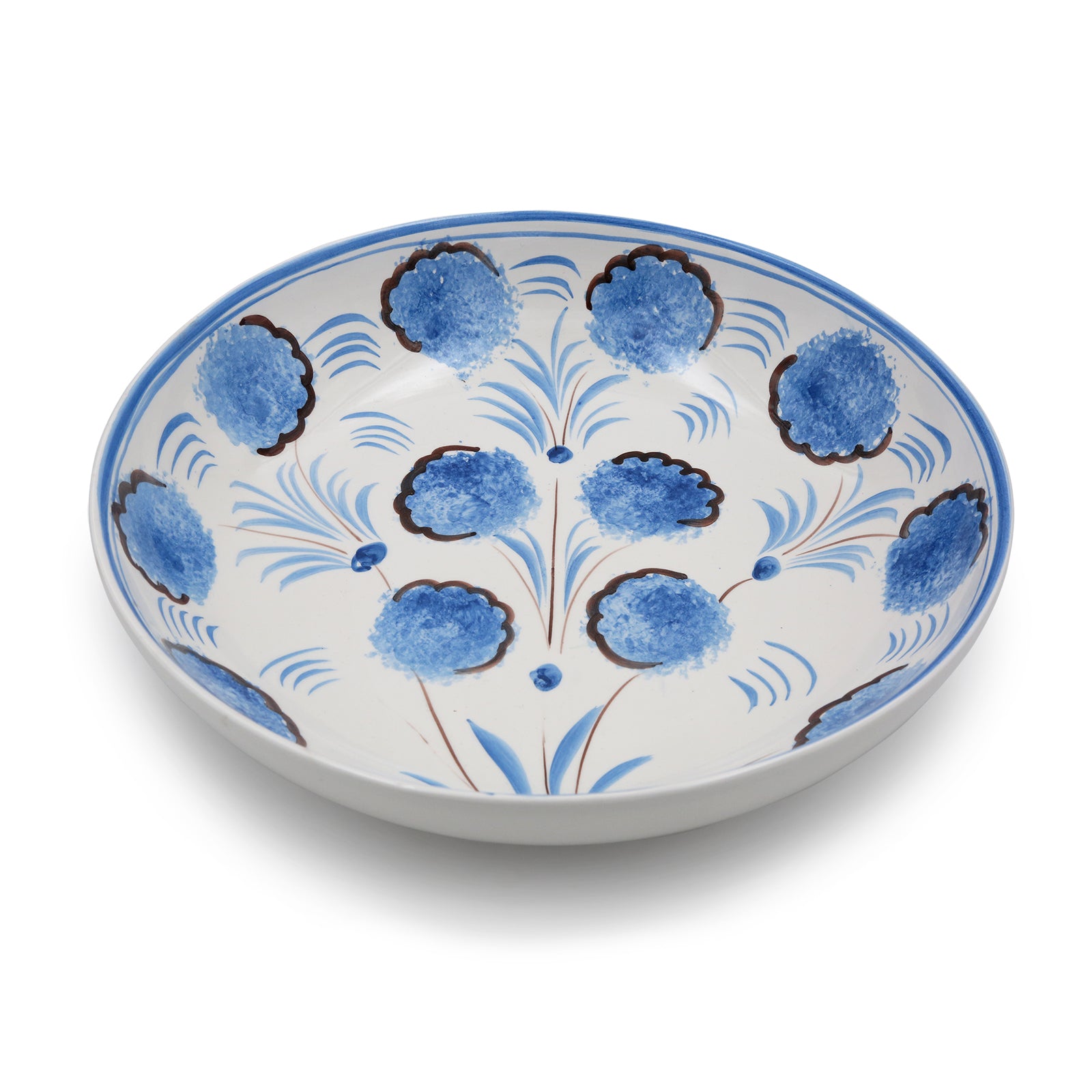 Carolina Irving Blue Flower Serving Bowl